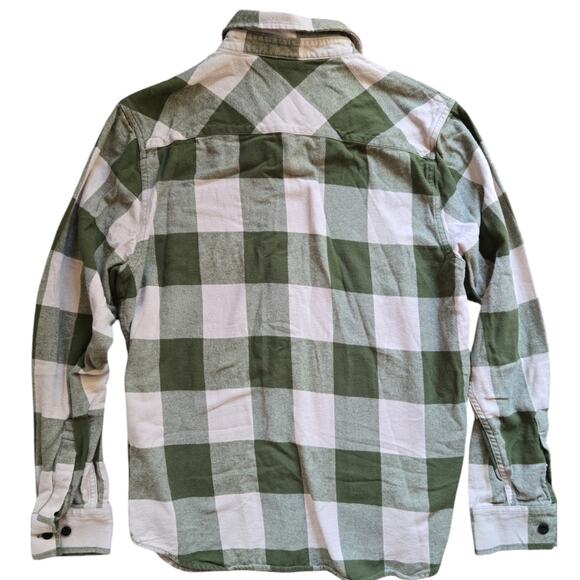 Neff | Green & Cream Button Down Flannel | Size M - Picture 5 of 5